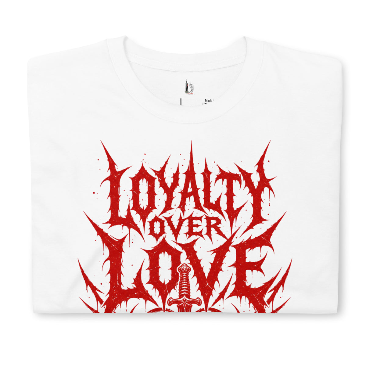 LOYALTY OVER LOVE RED Unisex T-Shirt