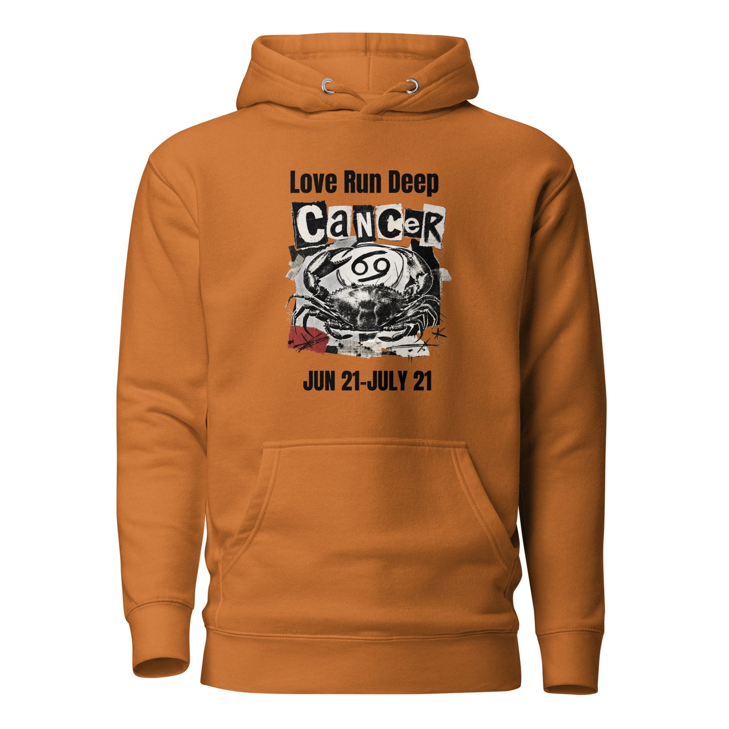 Cancer Love Run Deep unisex hoodie