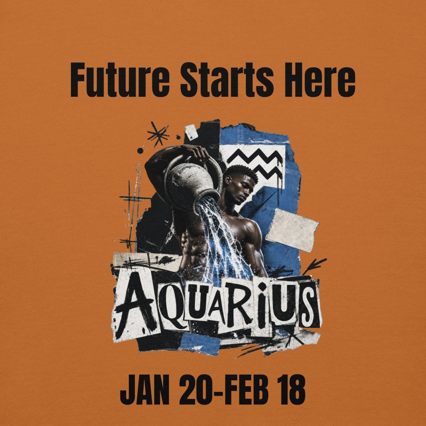 Aquarius Future starts here Unisex Hoodie