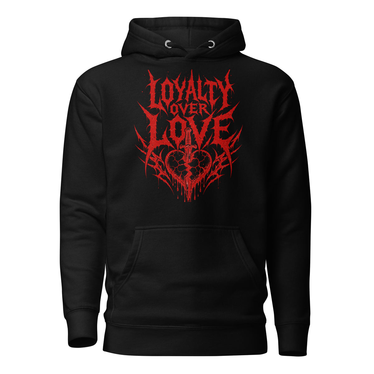 LOYALTY OVER LOVE HOODIE RED EDITION