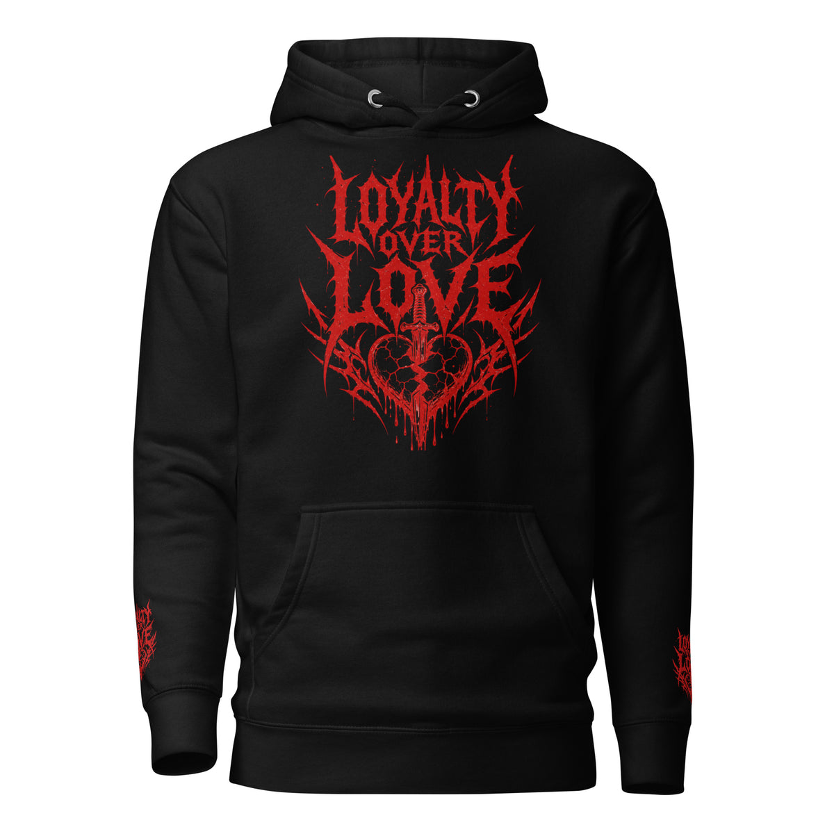 LOYALTY OVER LOVE HOODIE RED EDITION