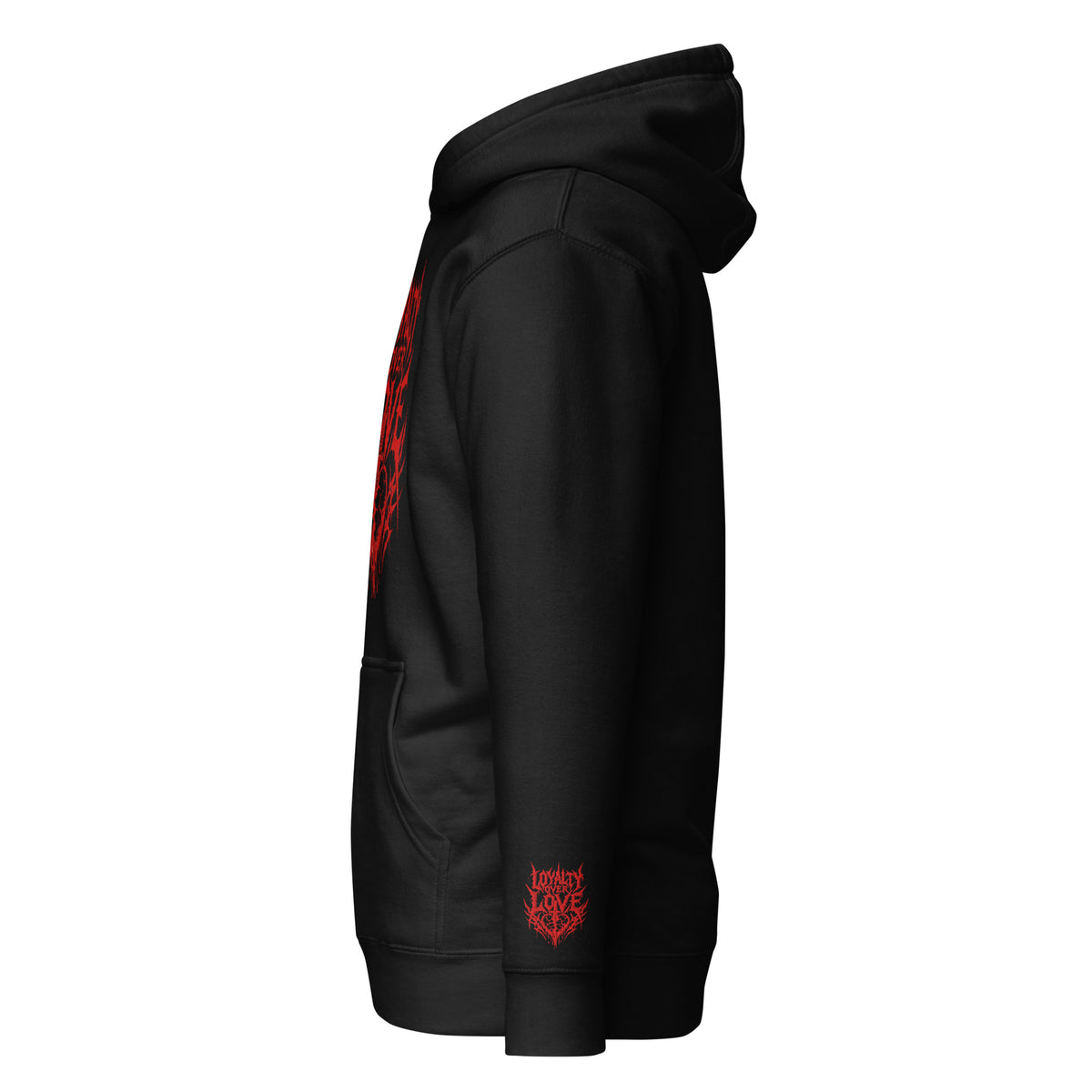 LOYALTY OVER LOVE HOODIE RED EDITION