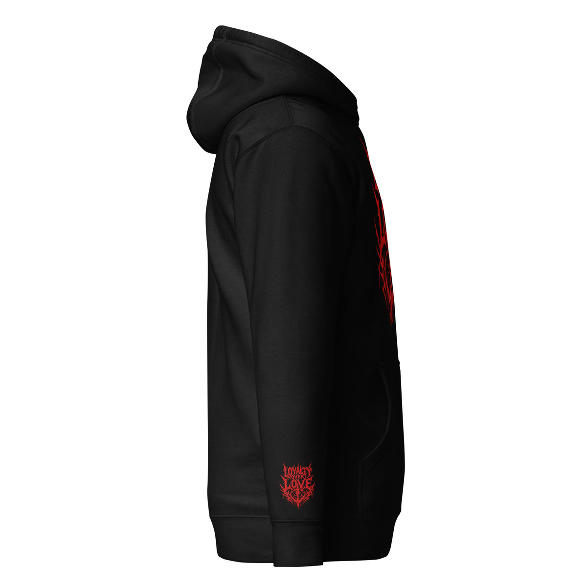 LOYALTY OVER LOVE HOODIE RED EDITION