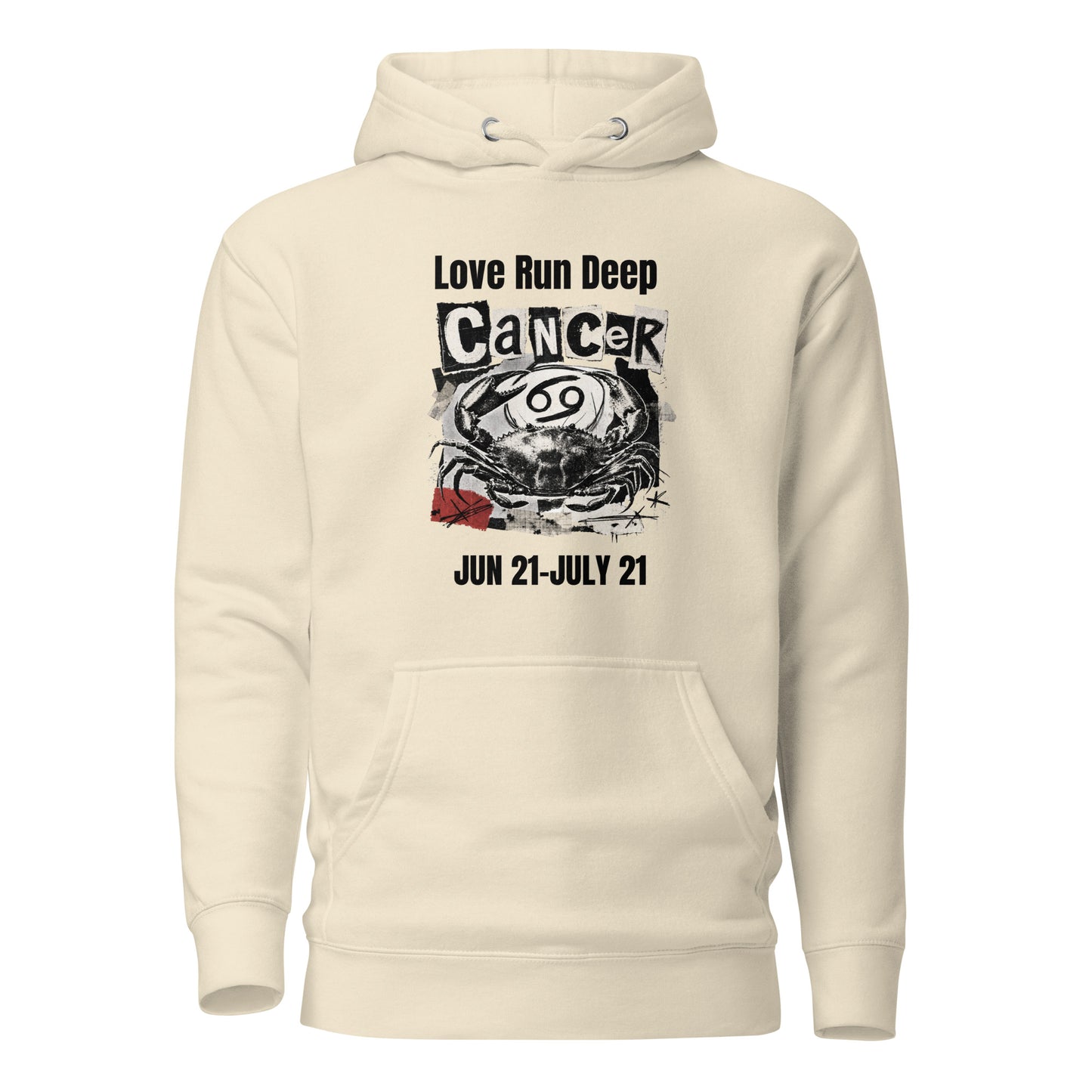 Cancer Love Run Deep unisex hoodie