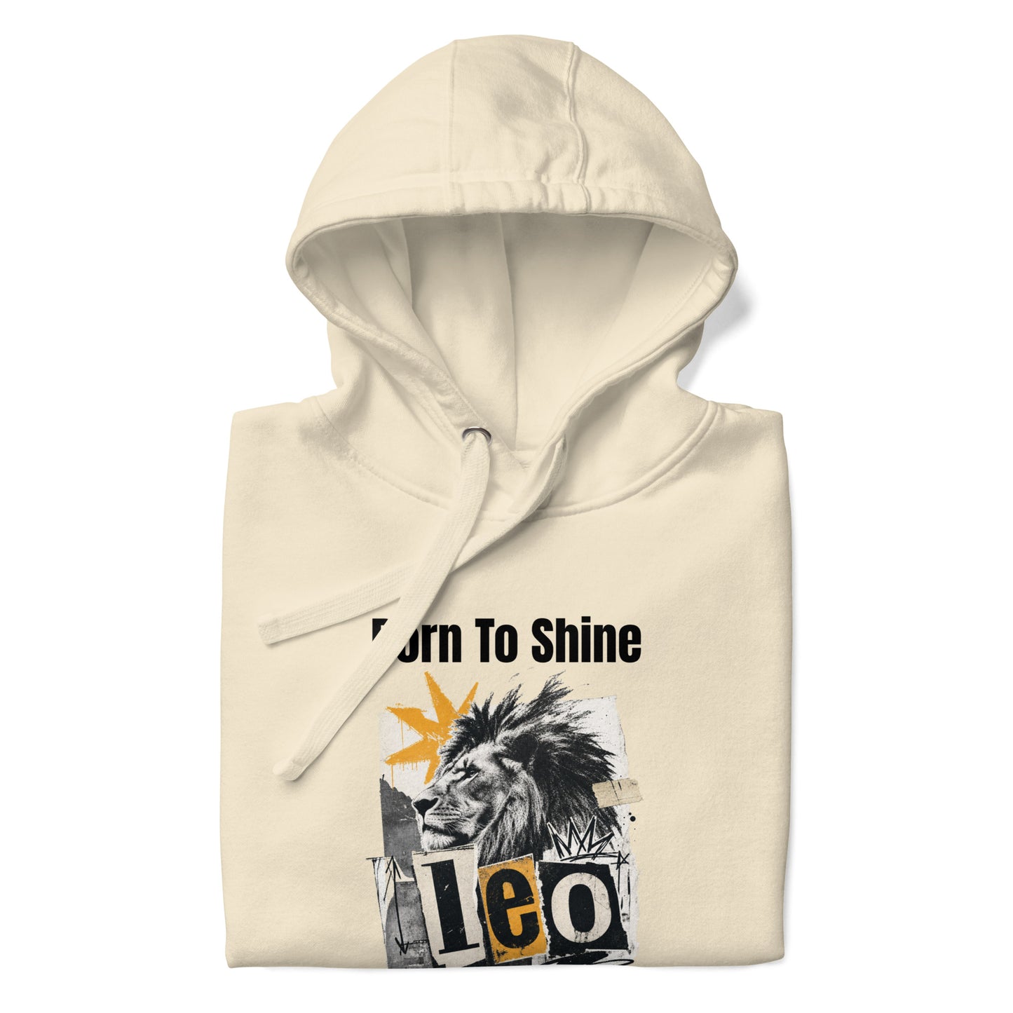 leo born to shine unisex hoodie