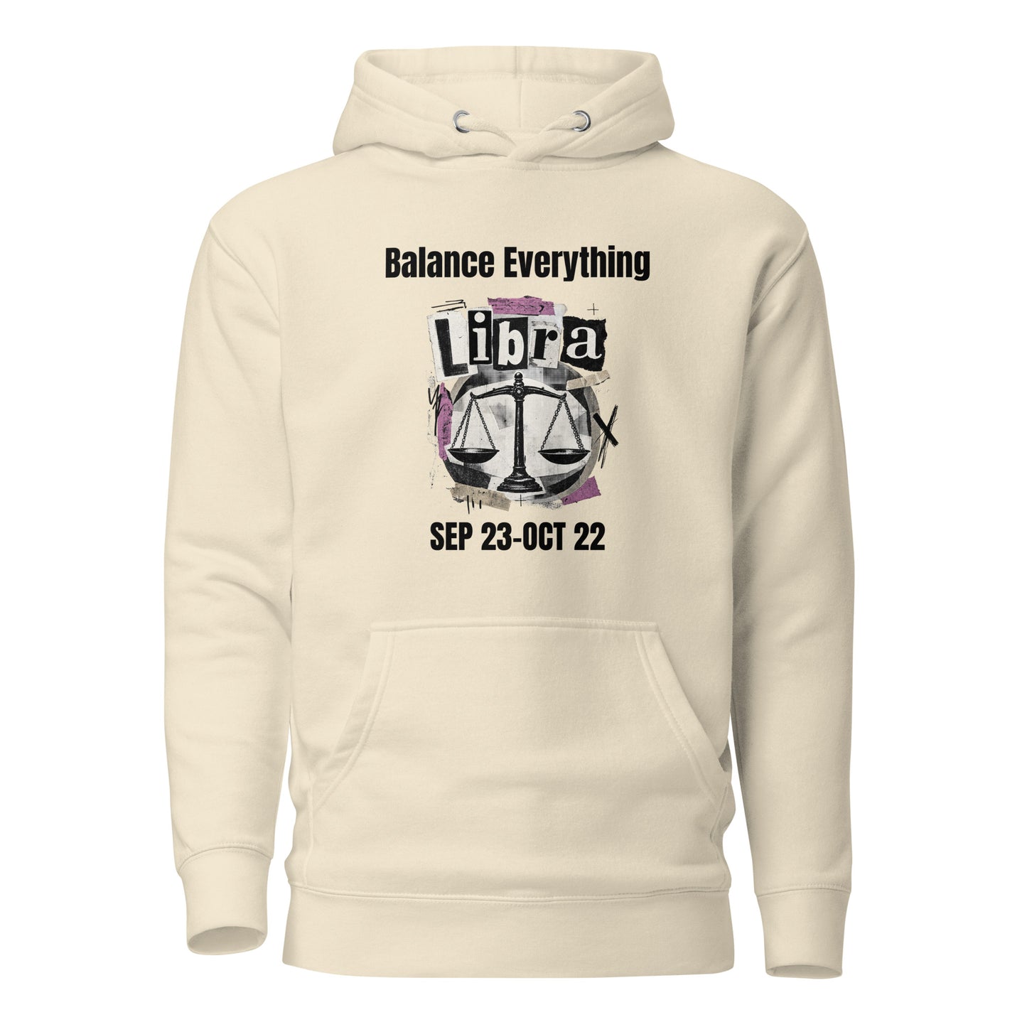 Libra balance everything unisex hoodie