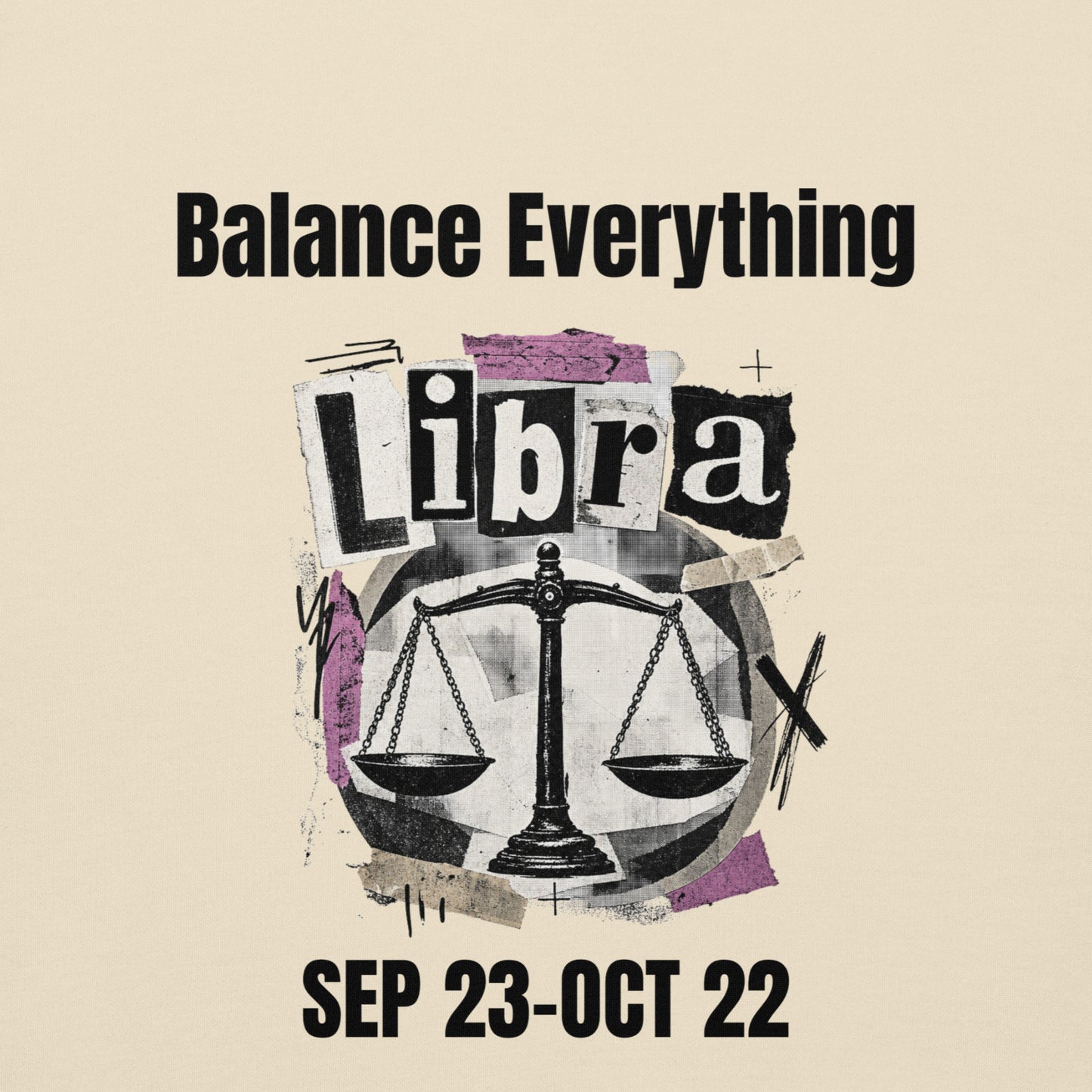 Libra balance everything unisex hoodie