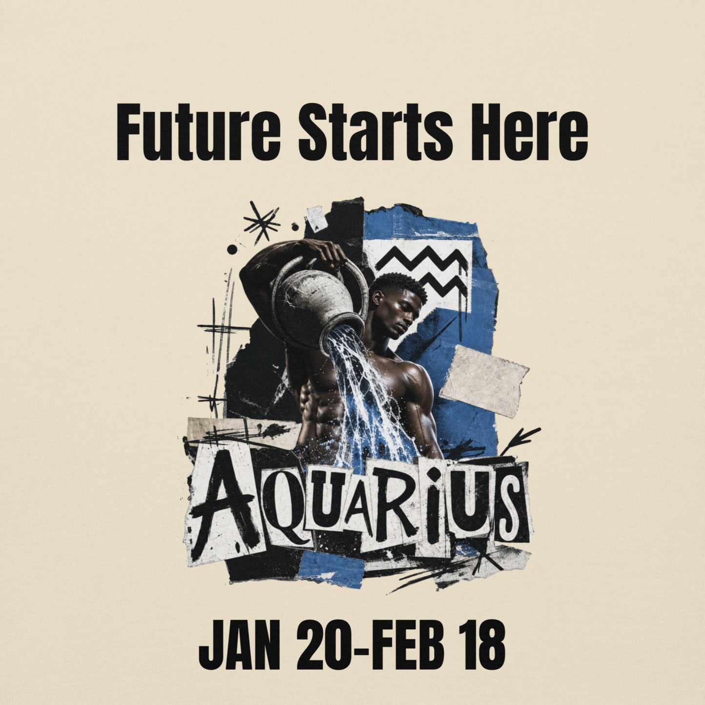 Aquarius Future starts here Unisex Hoodie