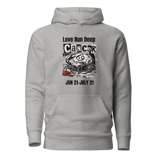 Cancer Love Run Deep unisex hoodie