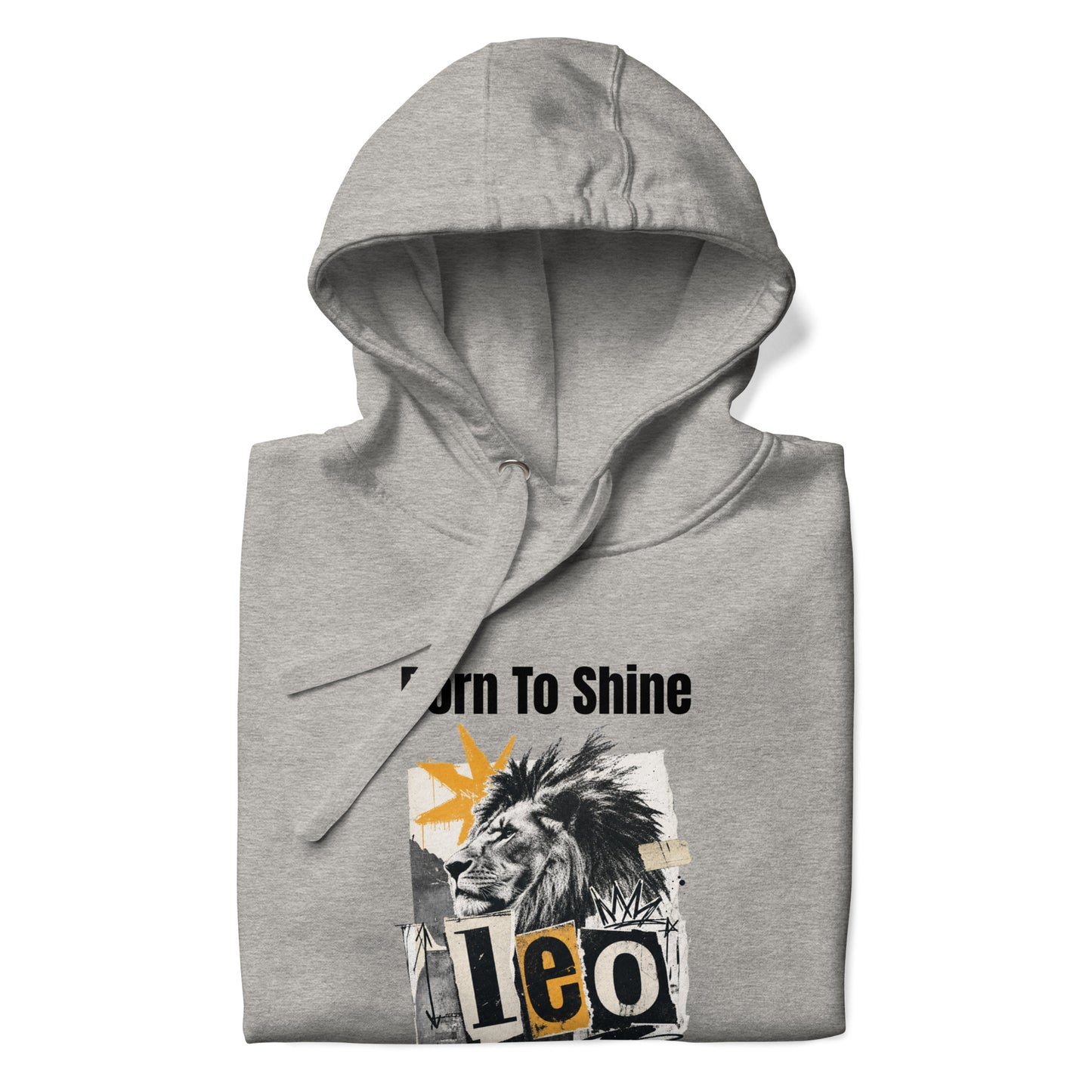 leo born to shine unisex hoodie