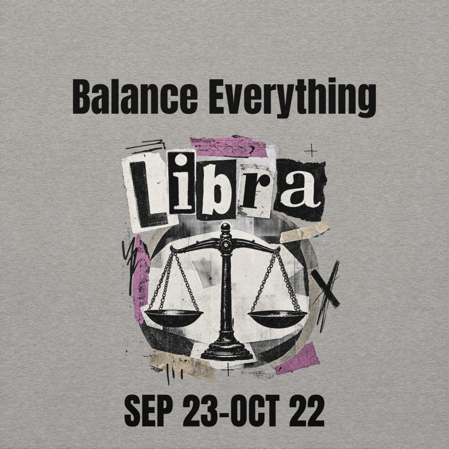 Libra balance everything unisex hoodie