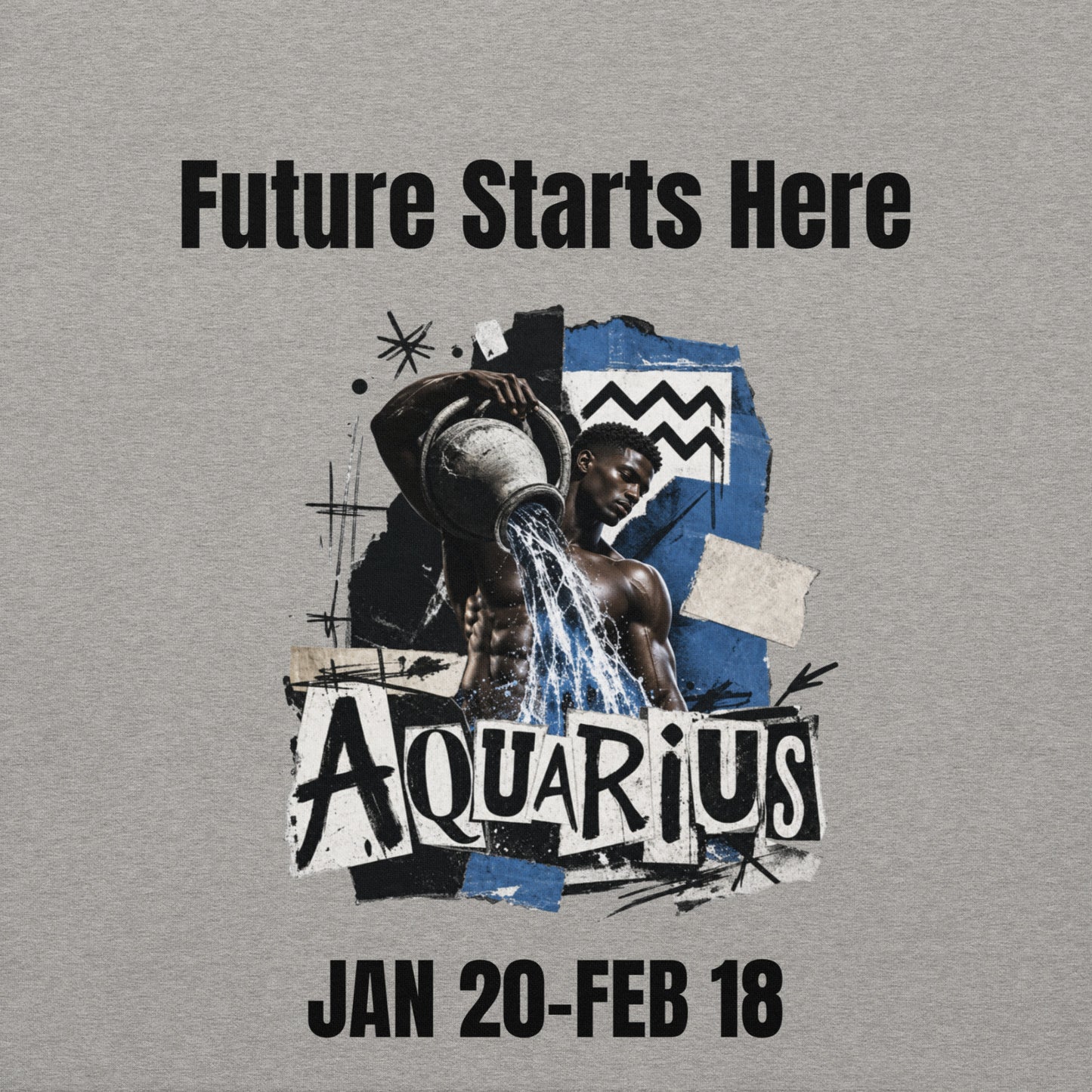 Aquarius Future starts here Unisex Hoodie