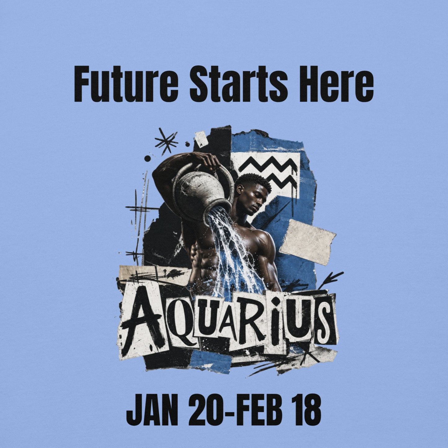 Aquarius Future starts here Unisex Hoodie