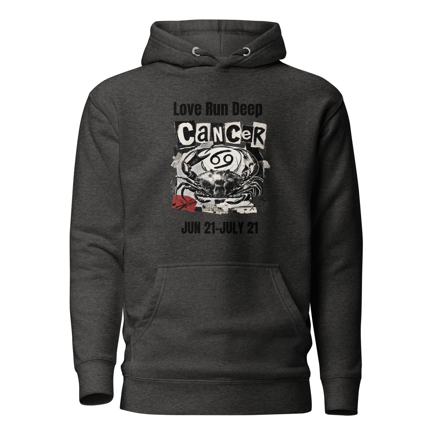 Cancer Love Run Deep unisex hoodie