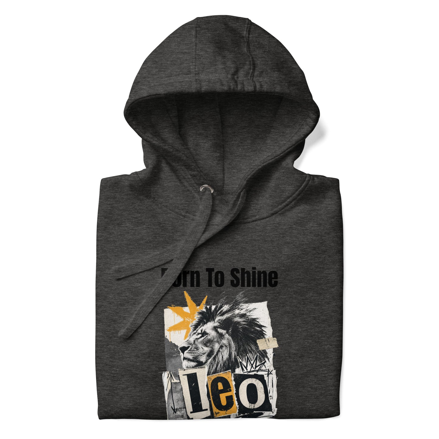 leo born to shine unisex hoodie