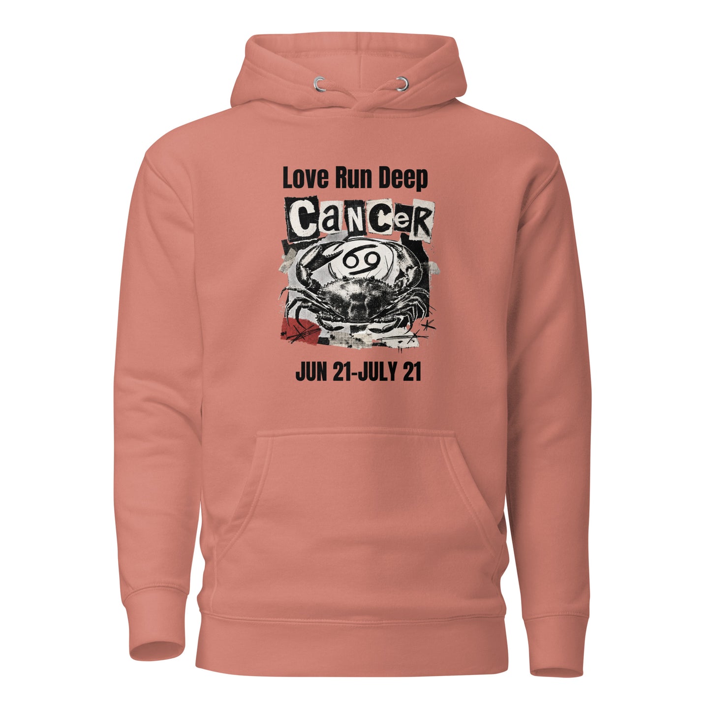 Cancer Love Run Deep unisex hoodie