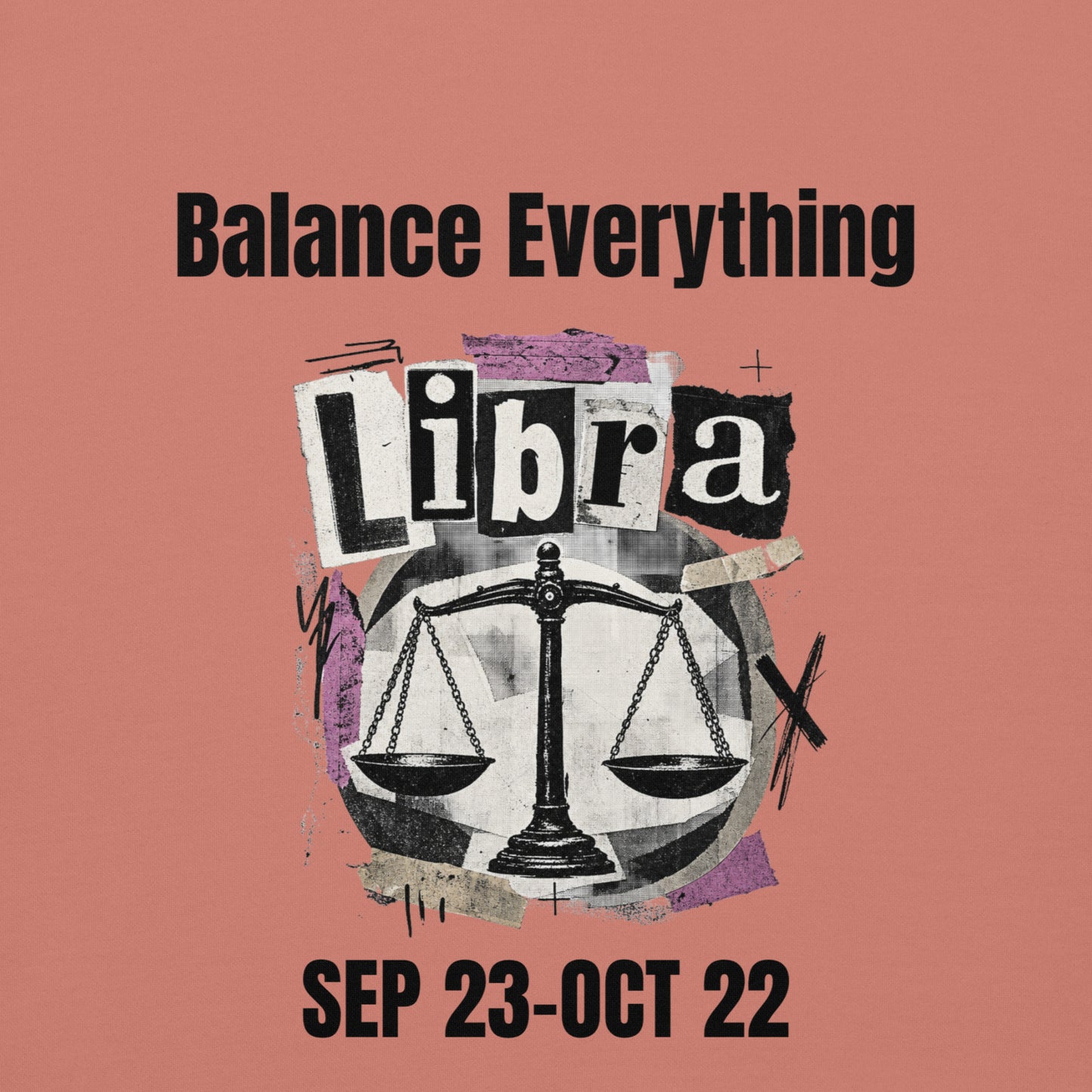 Libra balance everything unisex hoodie