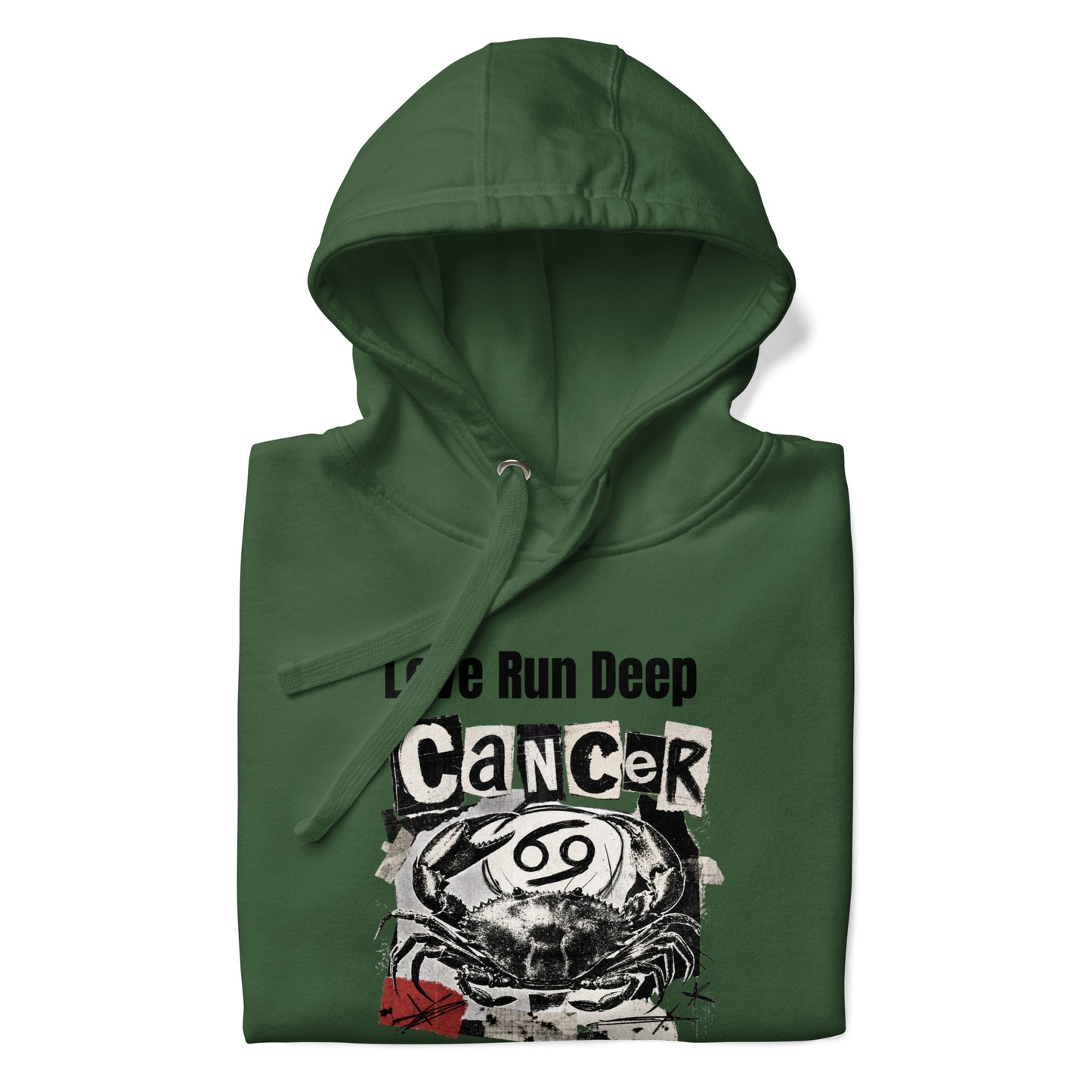 Cancer Love Run Deep unisex hoodie
