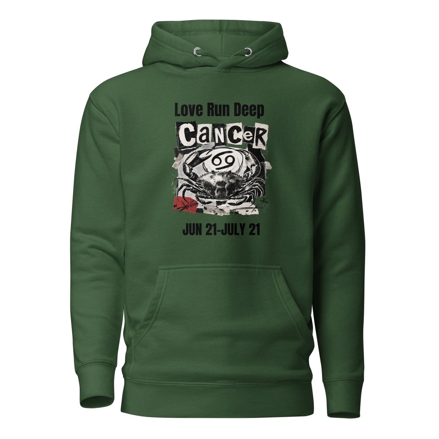 Cancer Love Run Deep unisex hoodie