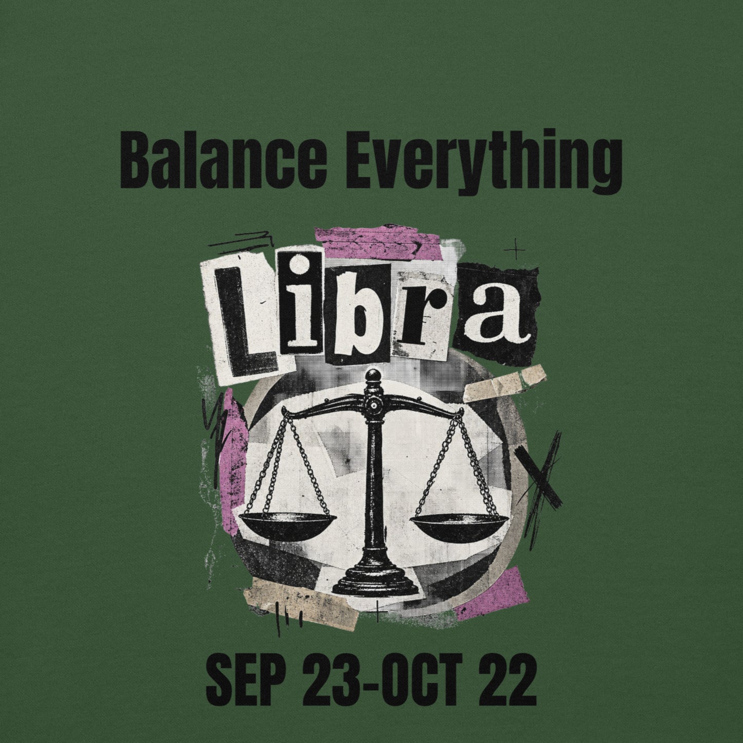 Libra balance everything unisex hoodie