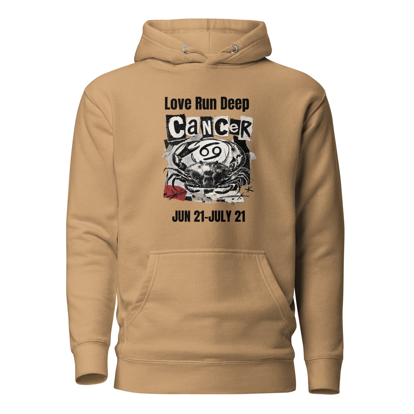 Cancer Love Run Deep unisex hoodie