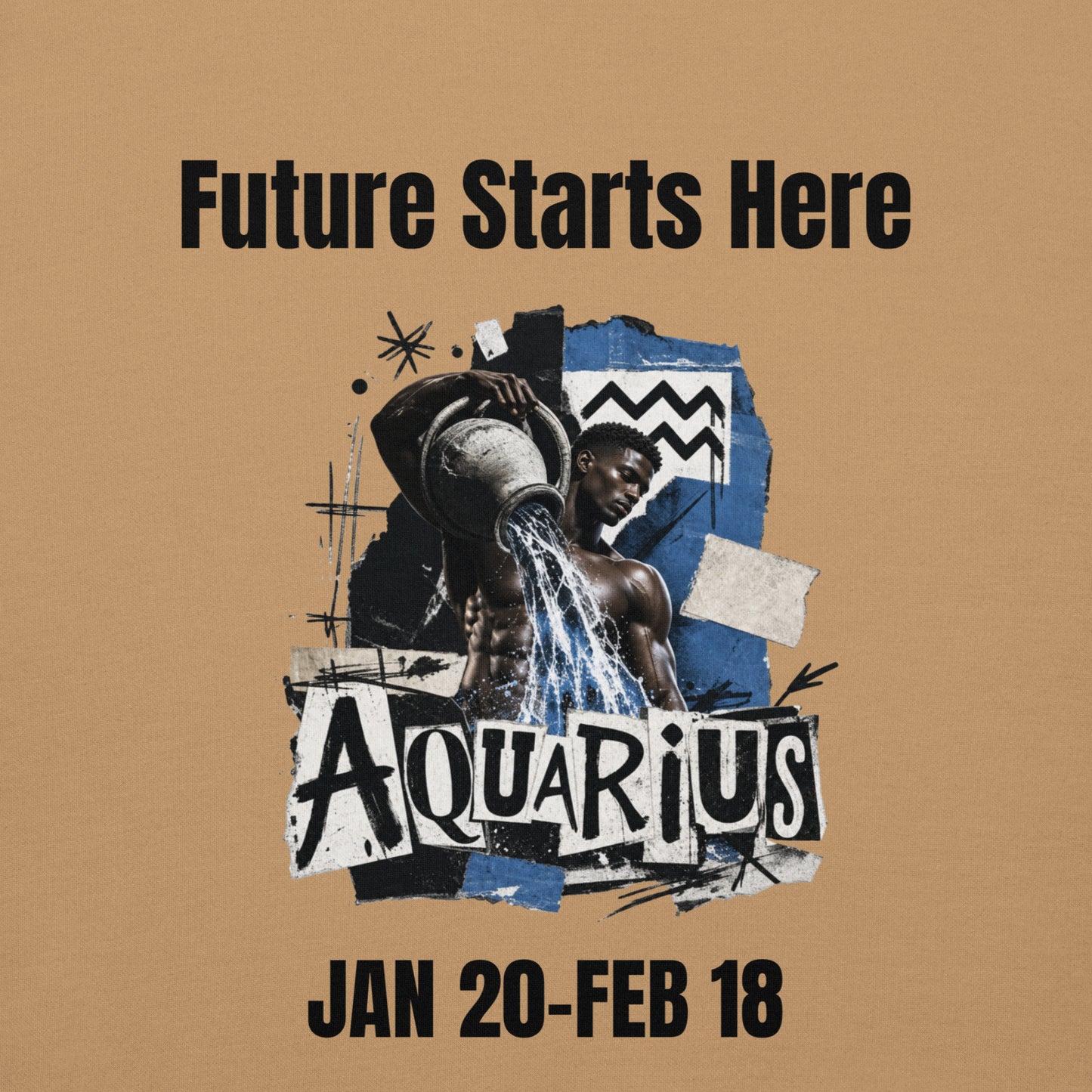 Aquarius Future starts here Unisex Hoodie