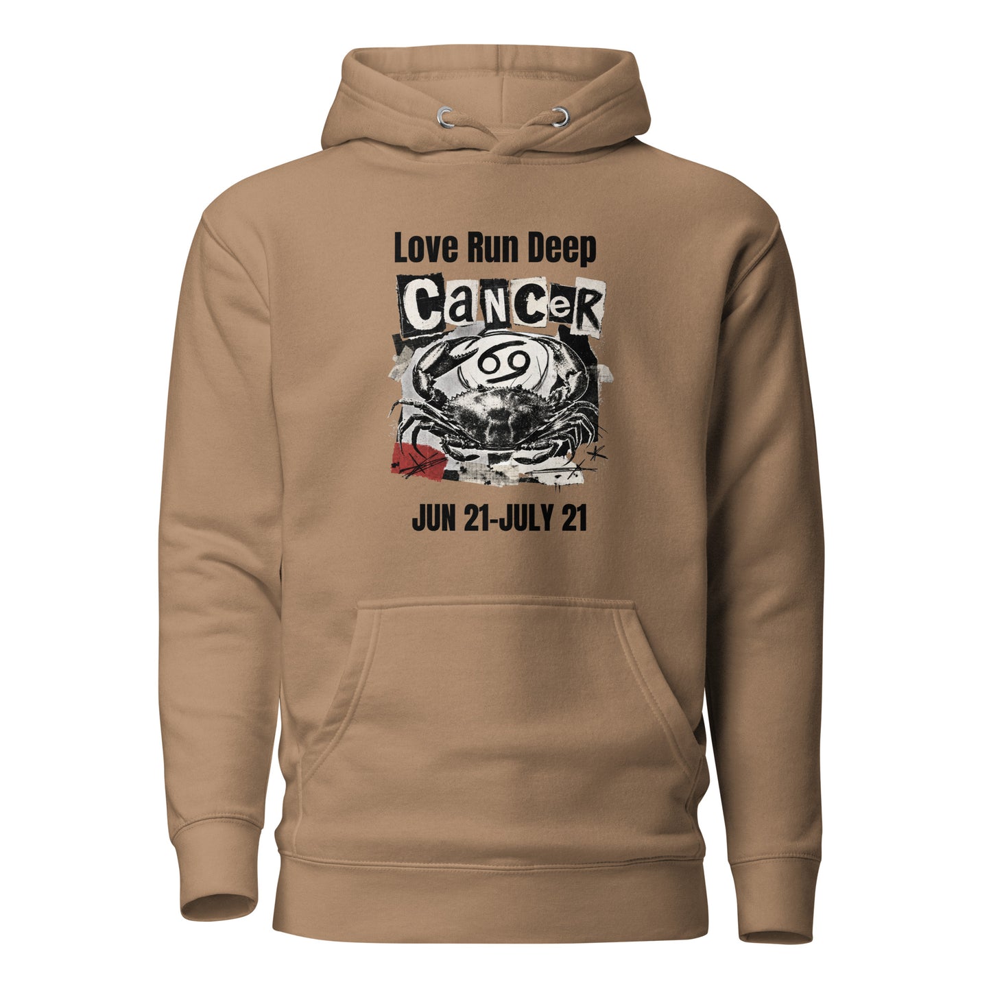 Cancer Love Run Deep unisex hoodie