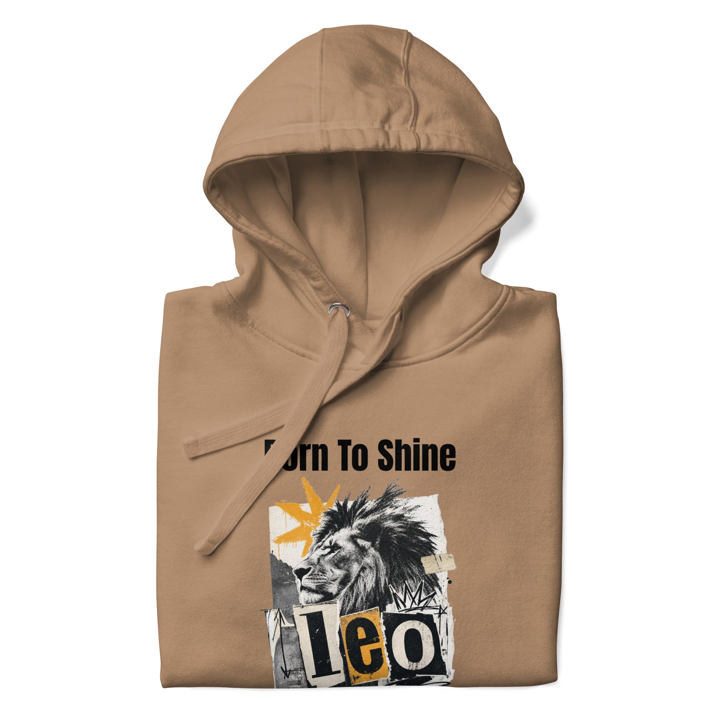 leo born to shine unisex hoodie
