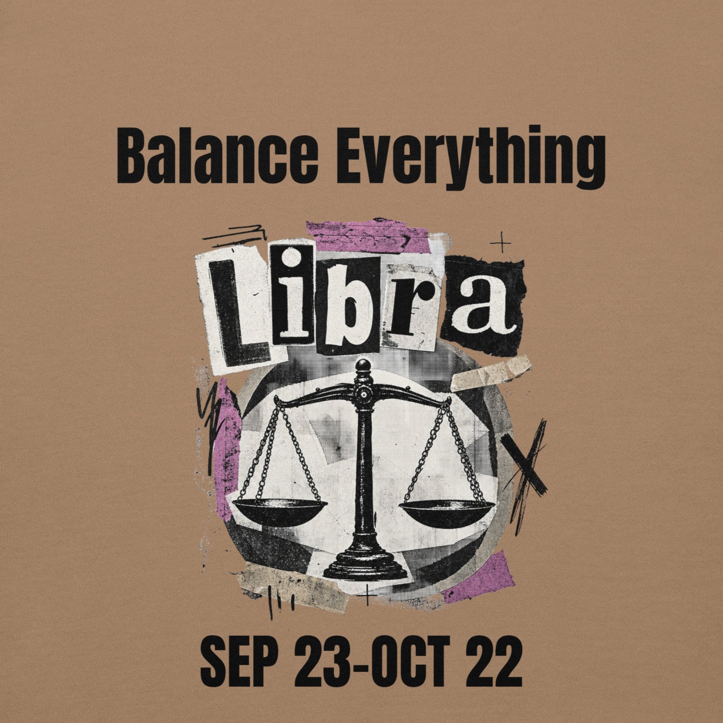 Libra balance everything unisex hoodie