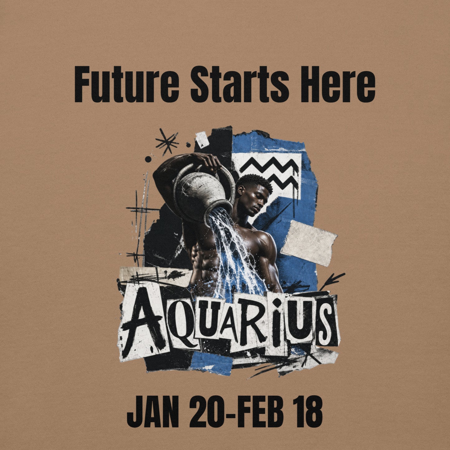 Aquarius Future starts here Unisex Hoodie