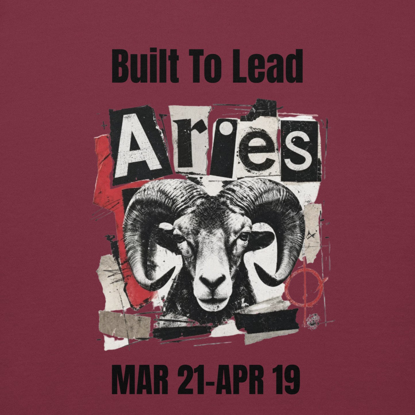 Aries Built To Lead Unisex Hoodie
