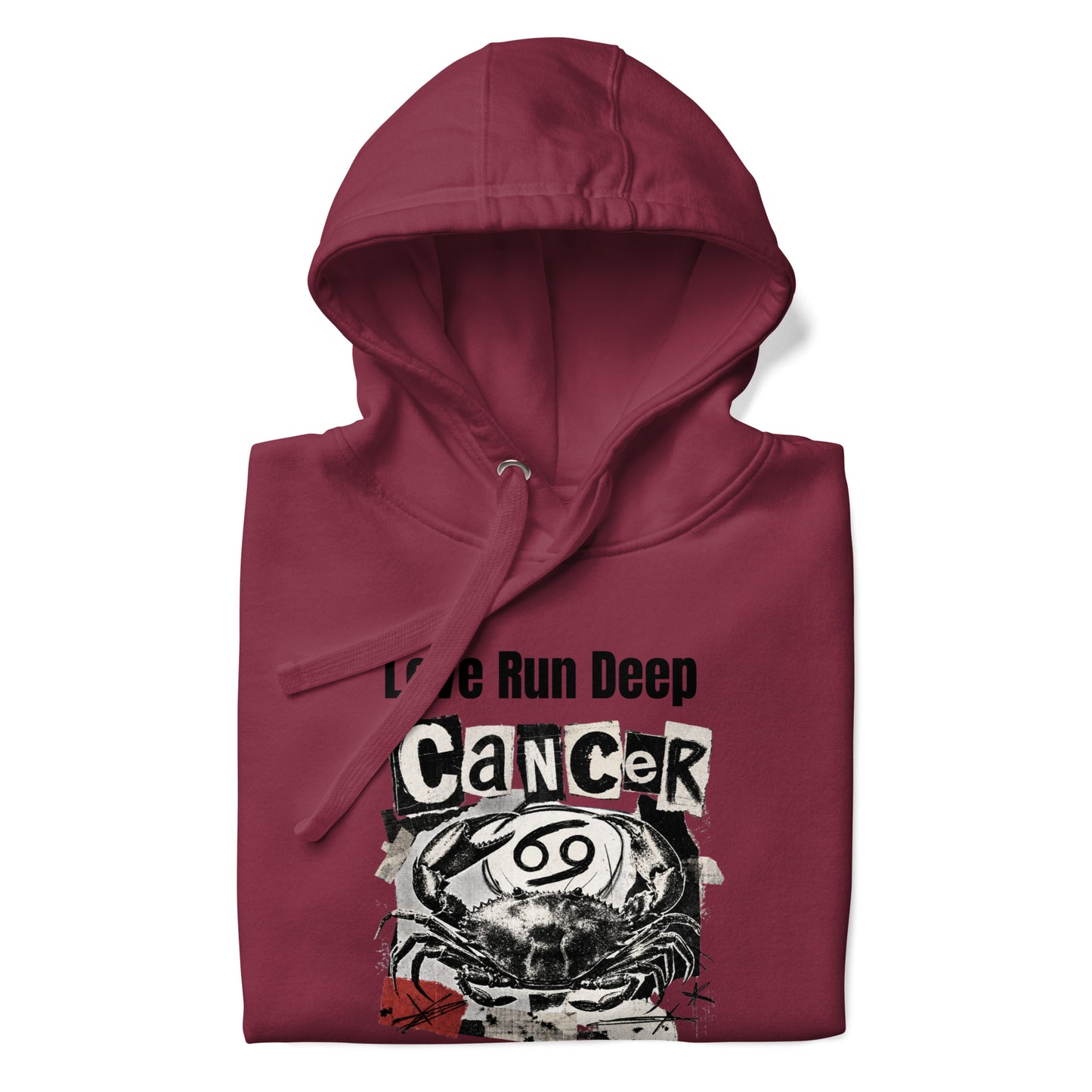 Cancer Love Run Deep unisex hoodie