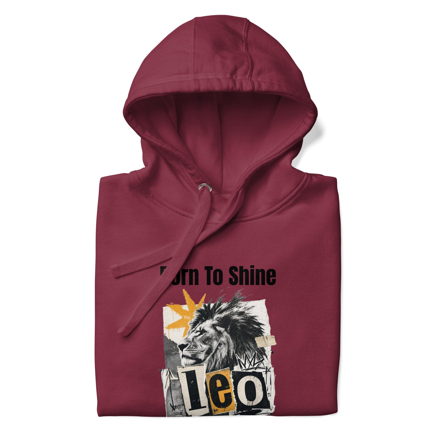 leo born to shine unisex hoodie