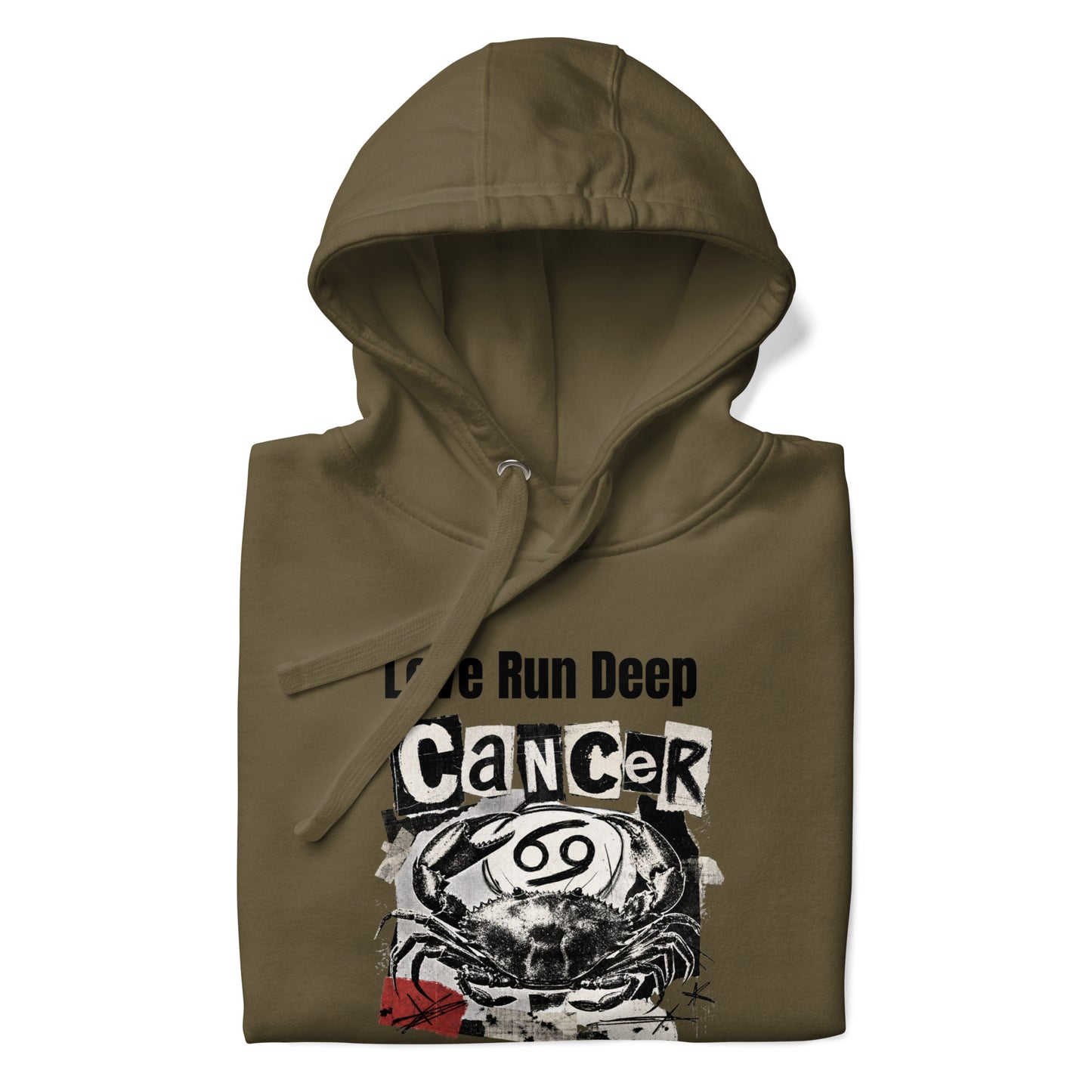 Cancer Love Run Deep unisex hoodie