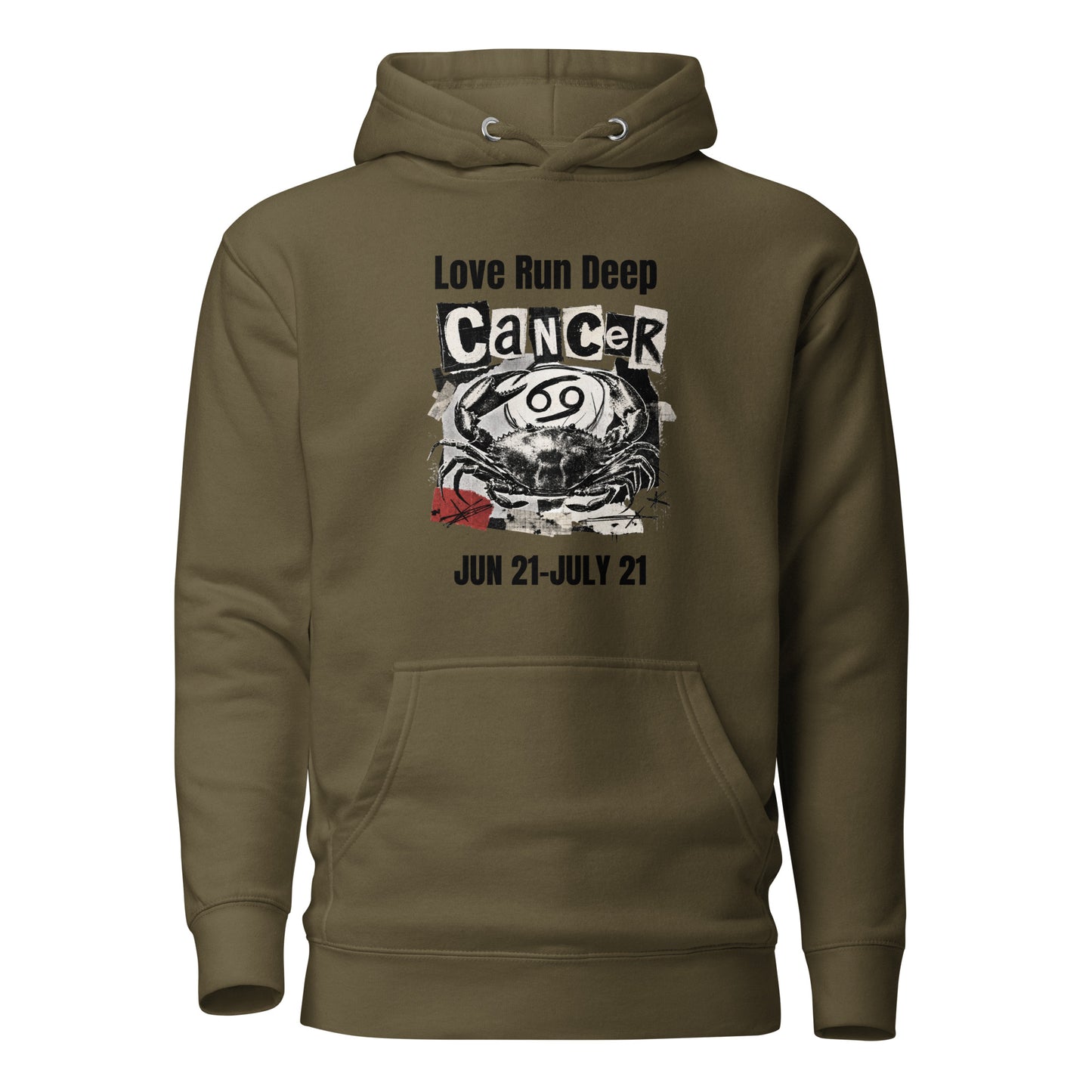 Cancer Love Run Deep unisex hoodie