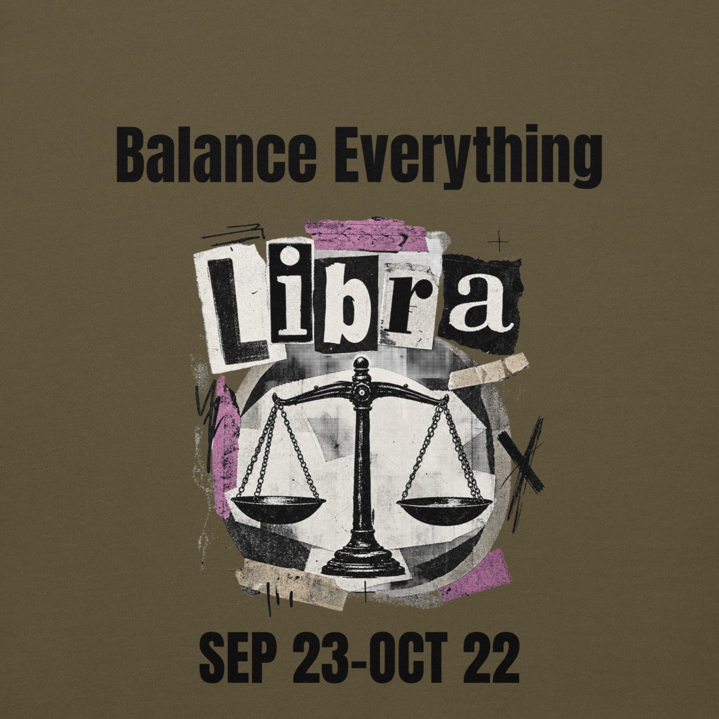 Libra balance everything unisex hoodie