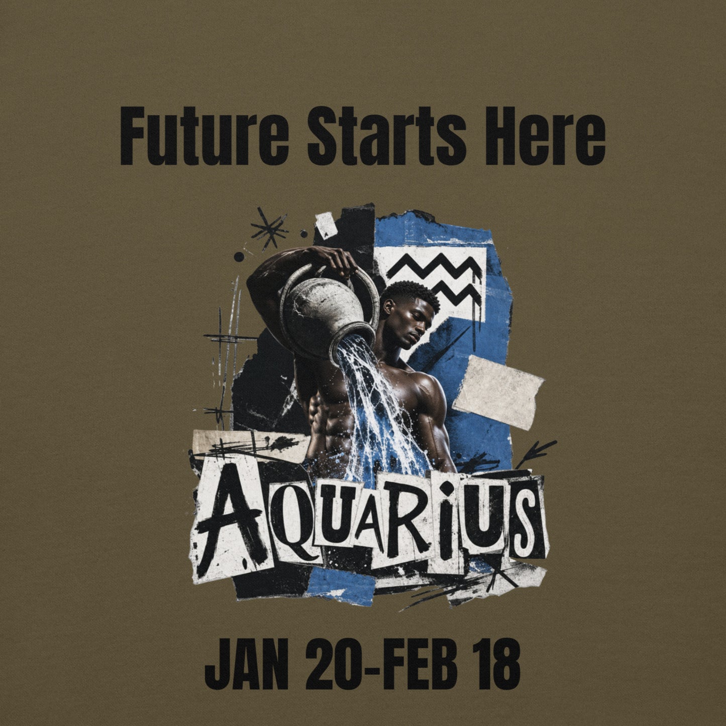 Aquarius Future starts here Unisex Hoodie