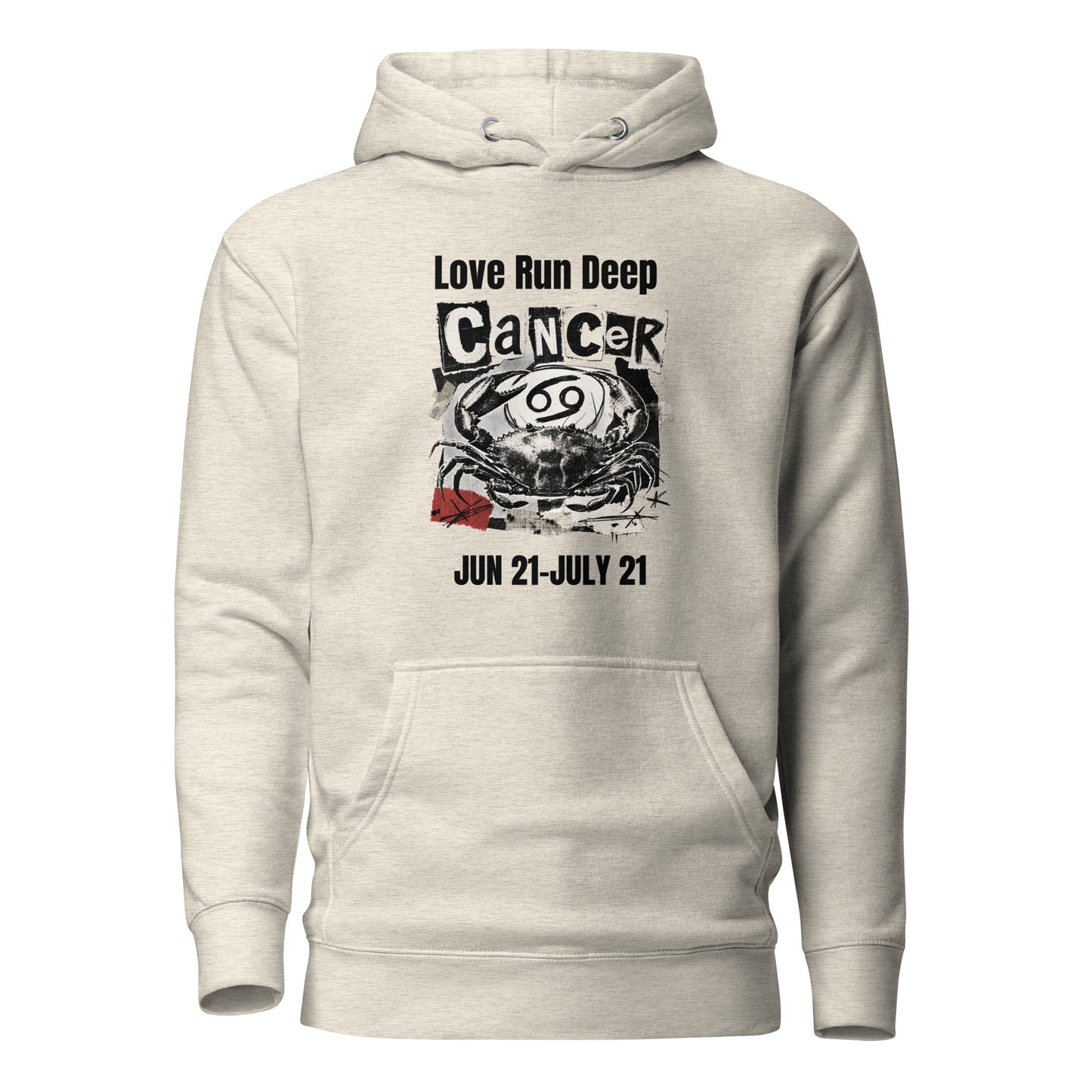 Cancer Love Run Deep unisex hoodie