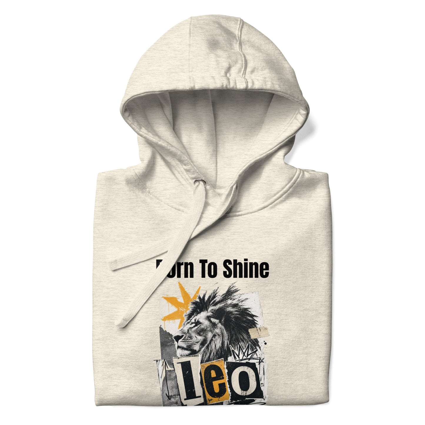 leo born to shine unisex hoodie