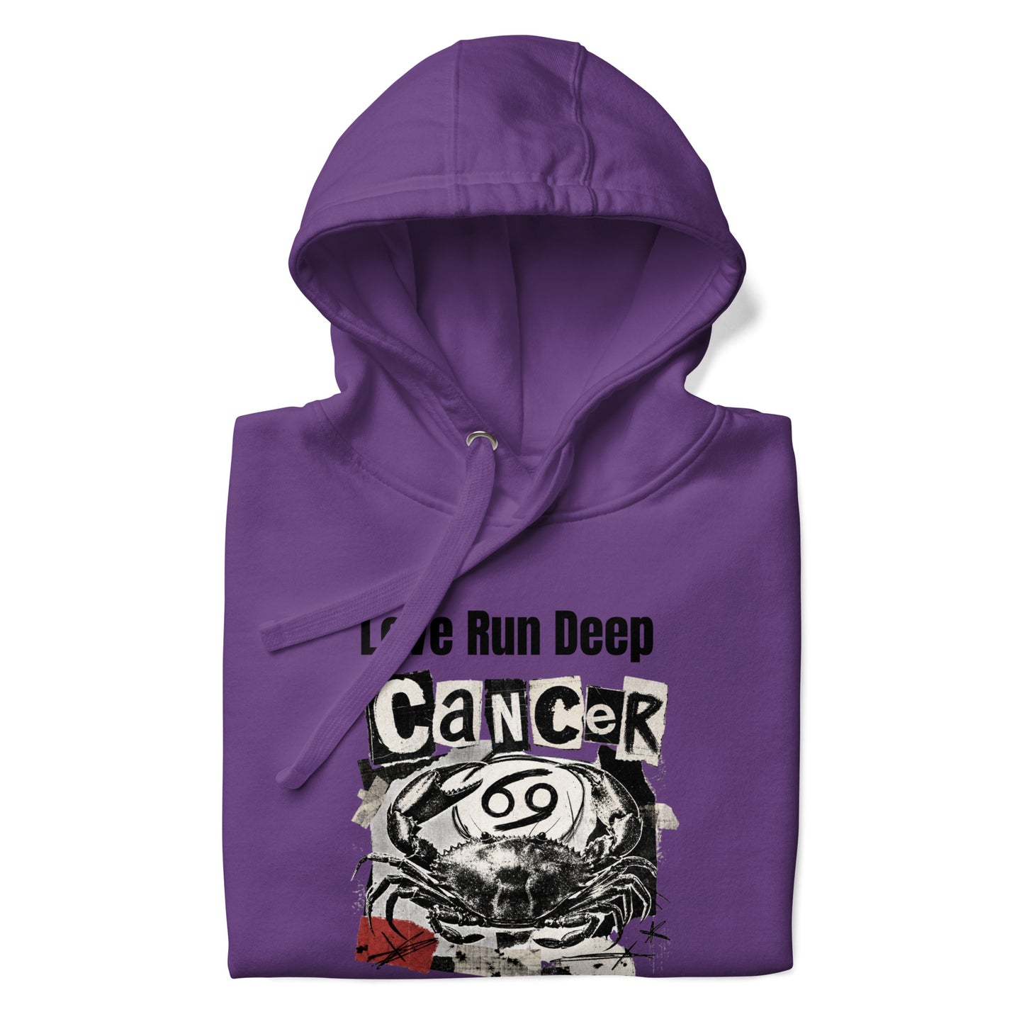 Cancer Love Run Deep unisex hoodie