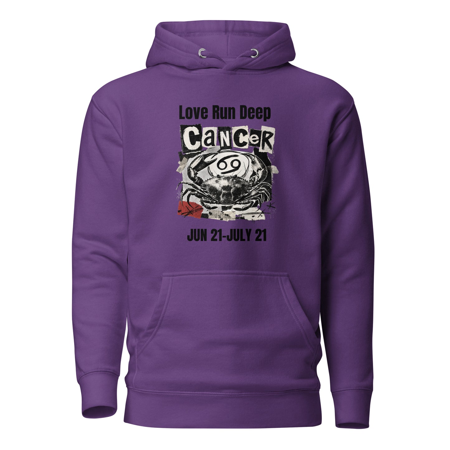 Cancer Love Run Deep unisex hoodie