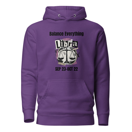 Libra balance everything unisex hoodie