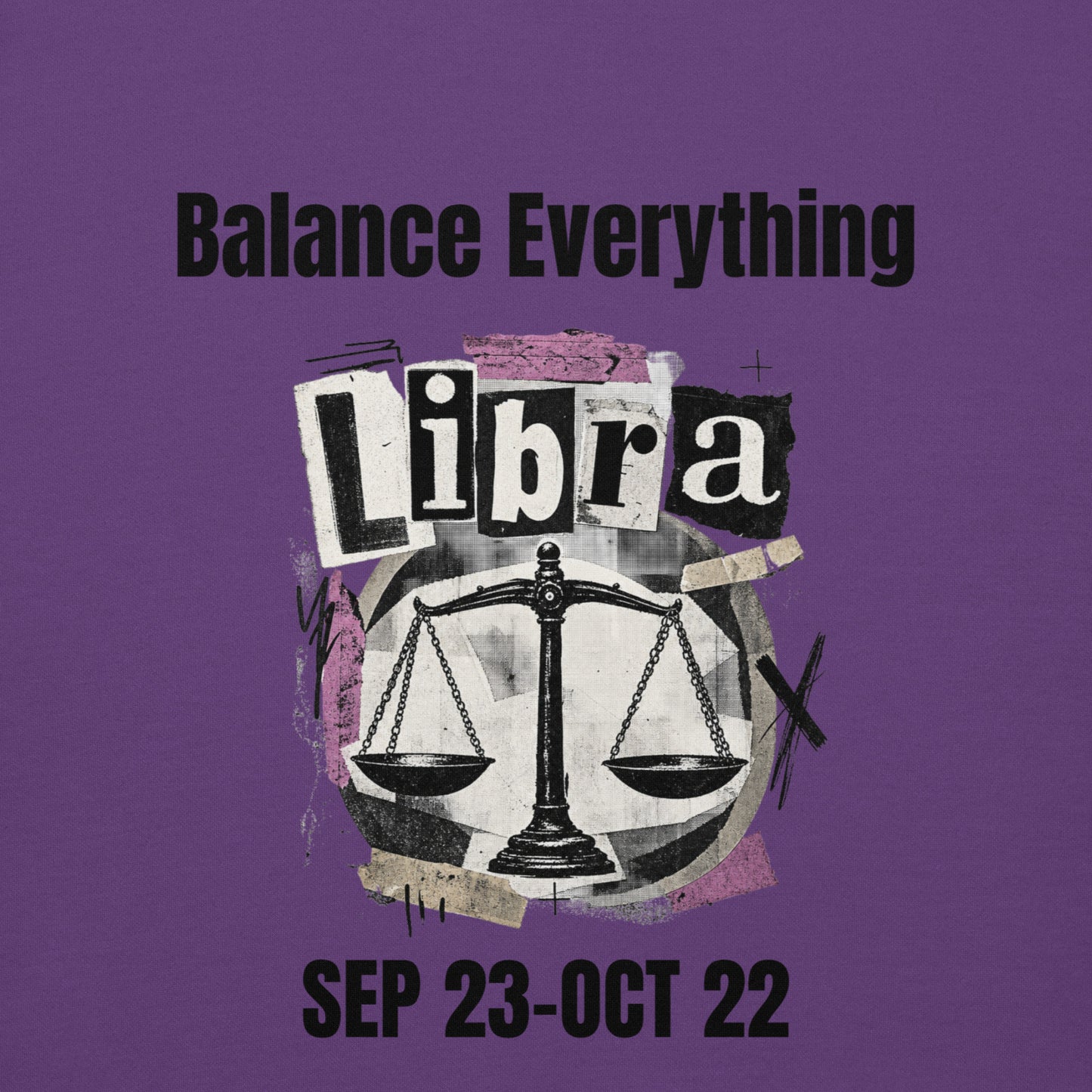 Libra balance everything unisex hoodie