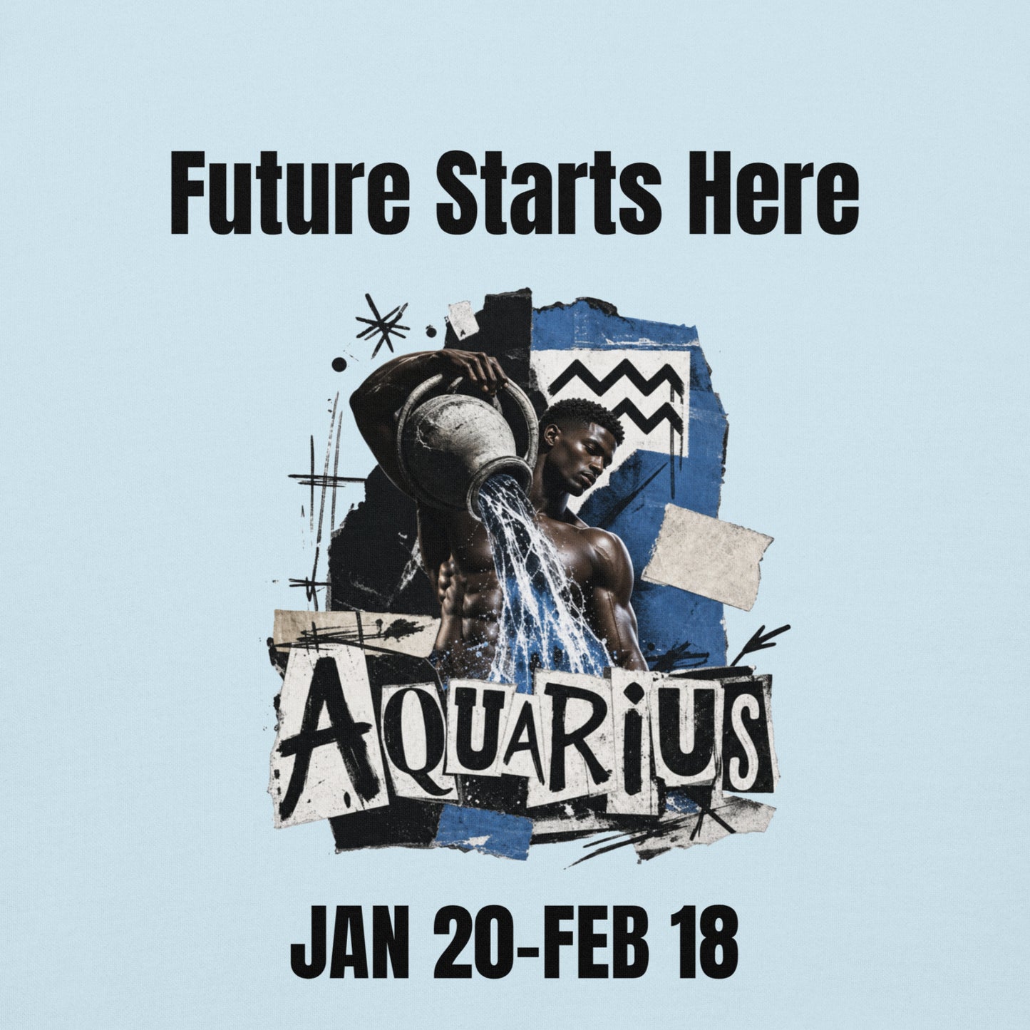 Aquarius Future starts here Unisex Hoodie
