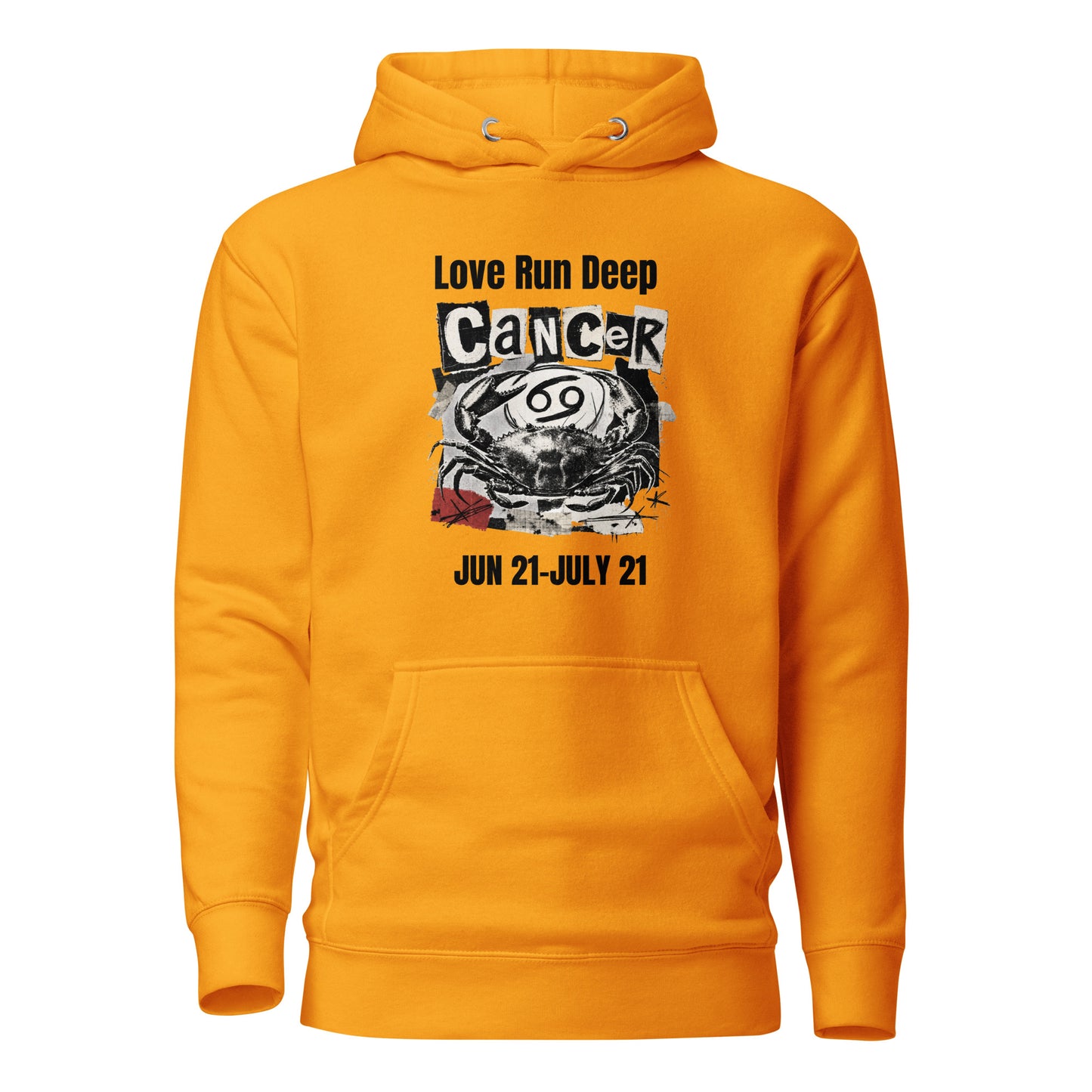 Cancer Love Run Deep unisex hoodie