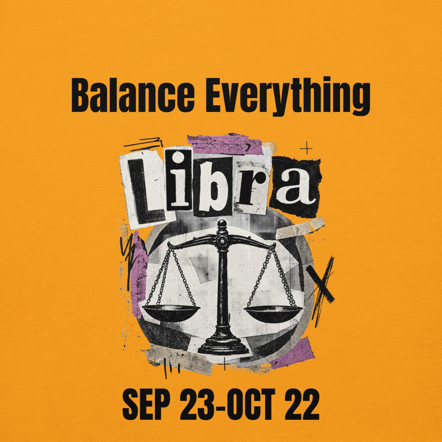 Libra balance everything unisex hoodie