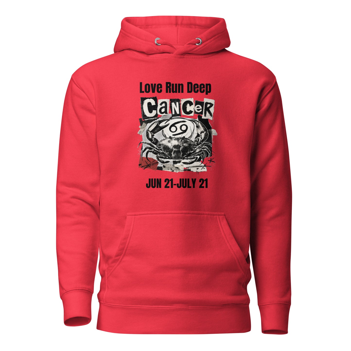 Cancer Love Run Deep unisex hoodie