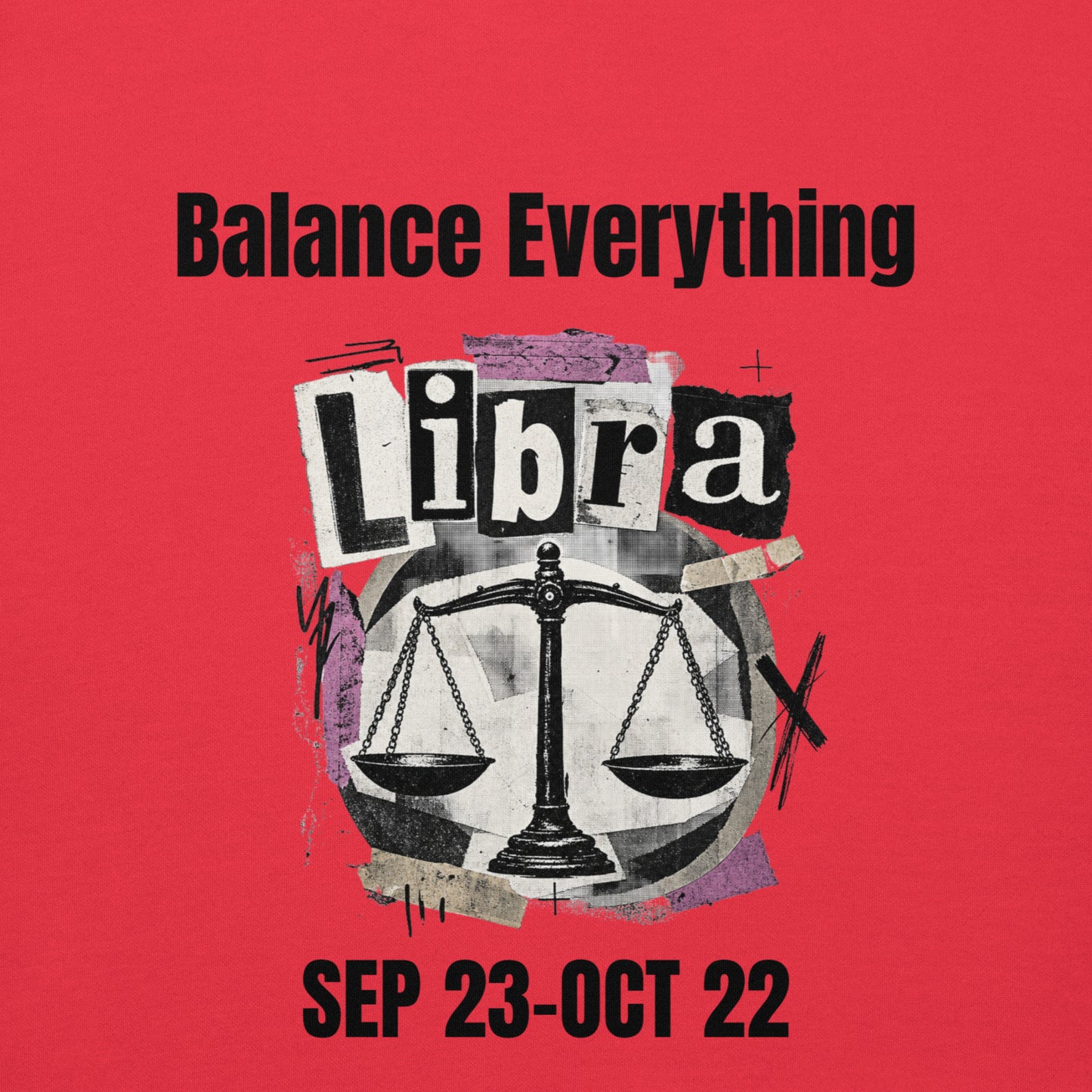 Libra balance everything unisex hoodie