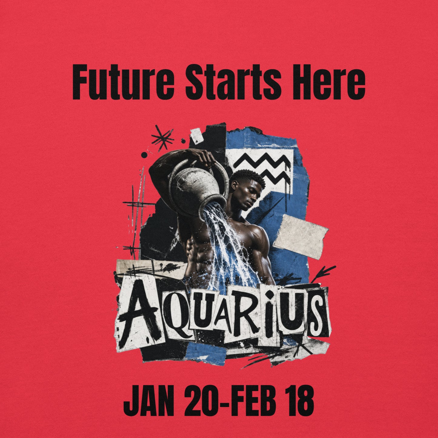 Aquarius Future starts here Unisex Hoodie
