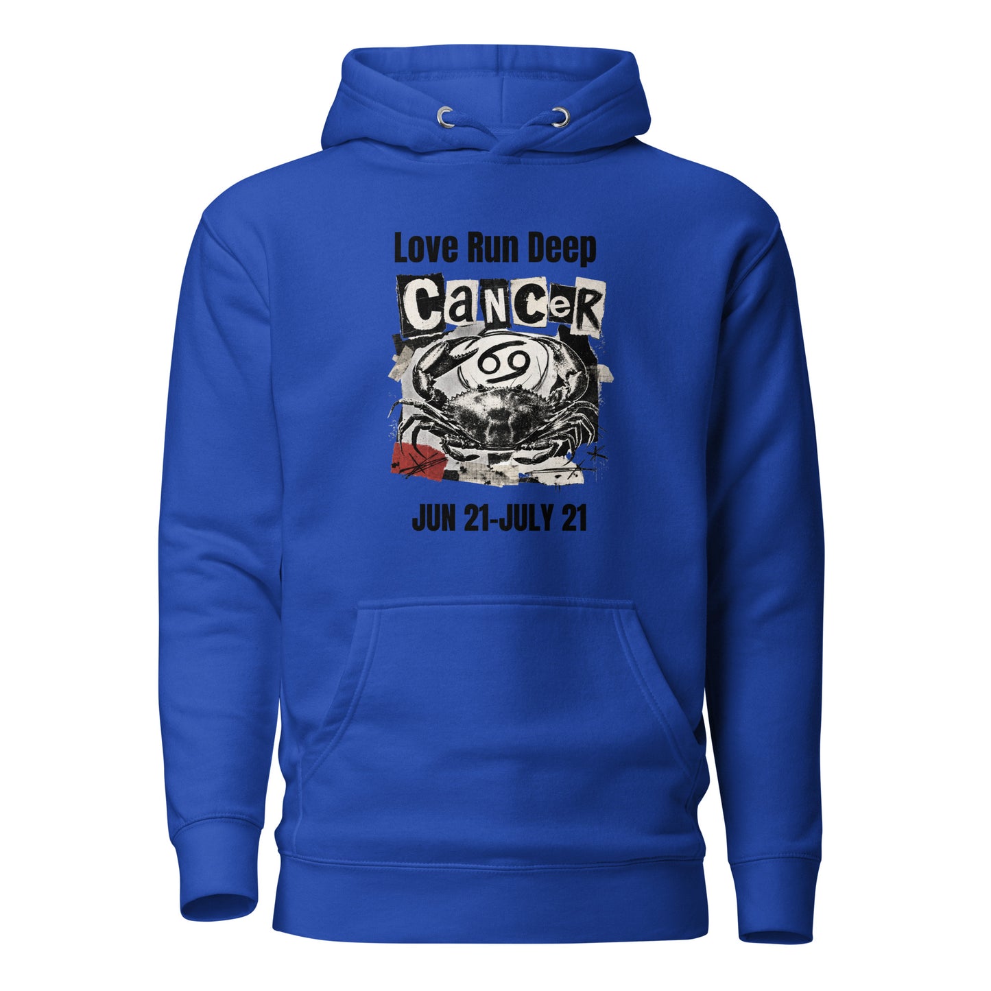 Cancer Love Run Deep unisex hoodie
